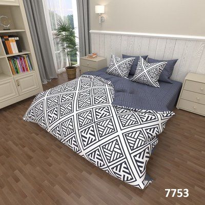 Бязь LUX EURO в рулоні 50 метрів 7753 А+В фото